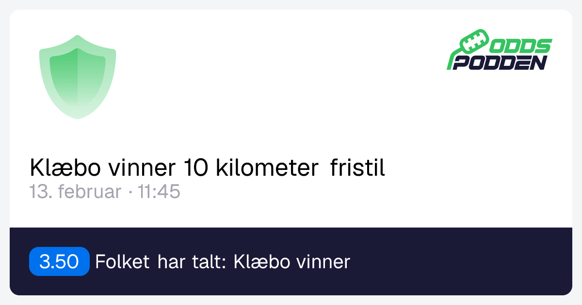 Klæbo vinner 10 kilometer fristil, Folkespillet
